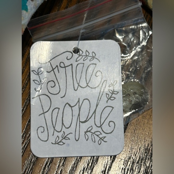 Free People Floral Garden Print Balloon Puff Sleeve Wrap Blouse Top women’s XS - Picture 10 of 16